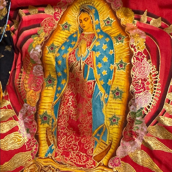 Colorful Crossbody Bag with Religious Print - Picture 6 of 8